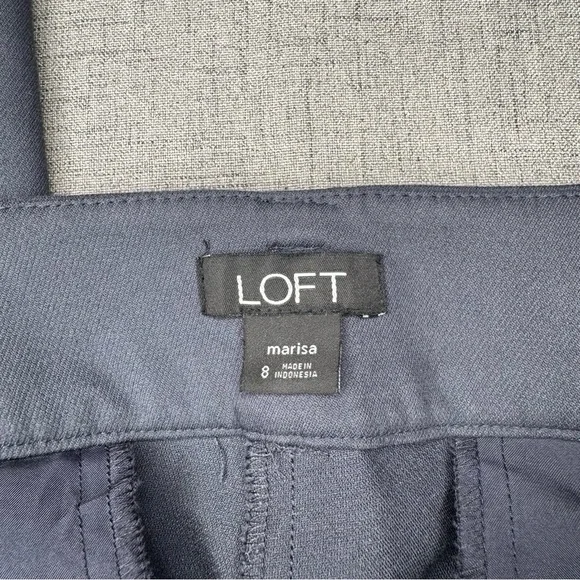 LOFT Marisa Skinny Slim Ankle Pencil Dress Pants Gray Size 8 - Picture 9 of 10